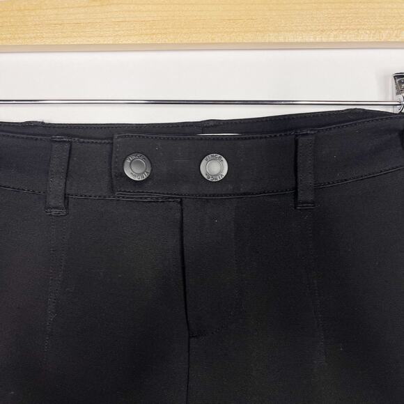 Vince Womens 2 Black Ponte Knit Skinny Leg Riding Pants with Snap Button Ankle - Picture 5 of 10